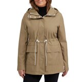 Teddi Rose Chamarra impermeable para Dama Café Mediana