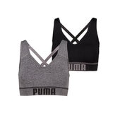 Puma Brasier deportivo para Dama 2 piezas Negro Chica