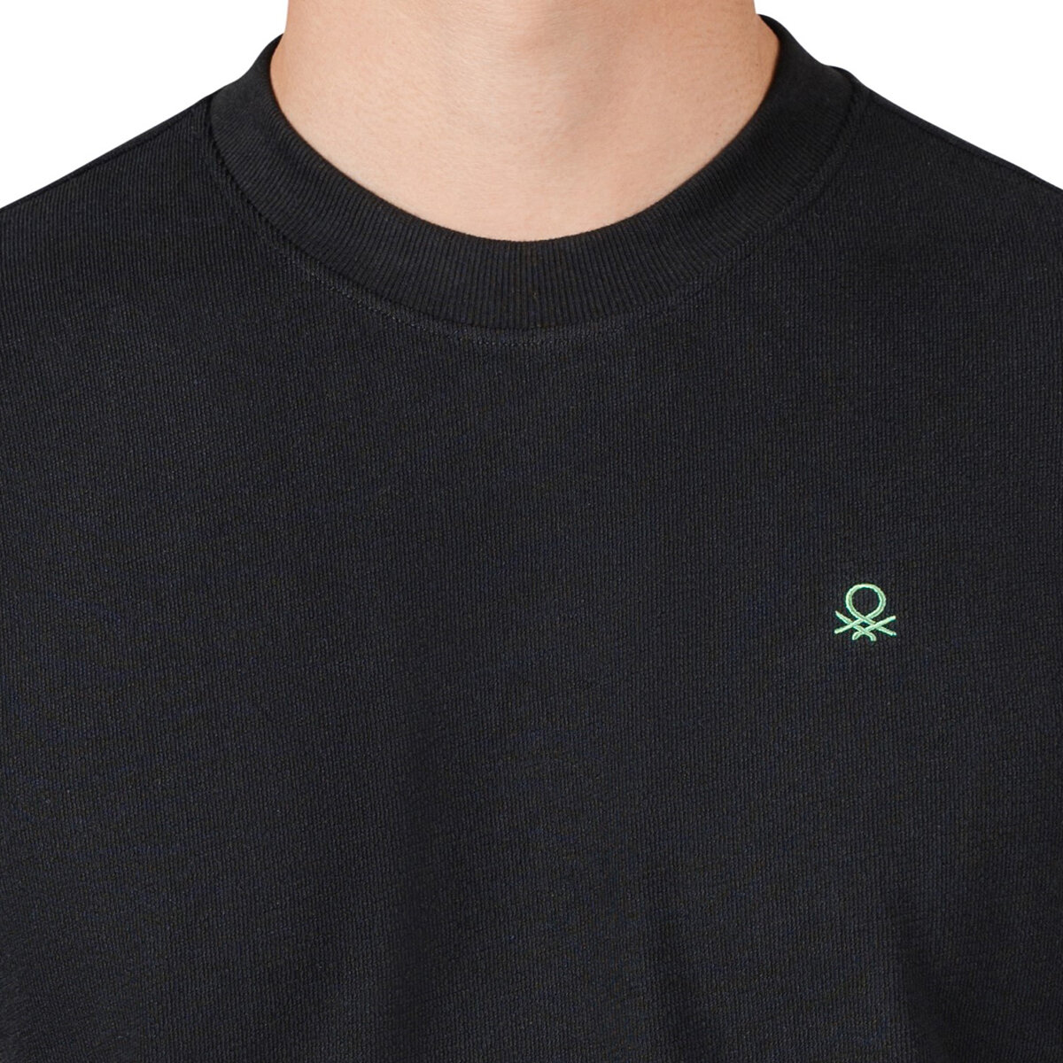 United Colors of Benetton Playera para Caballero Negro Chica United Colors of Benetton Playera para Caballero Negro Chica