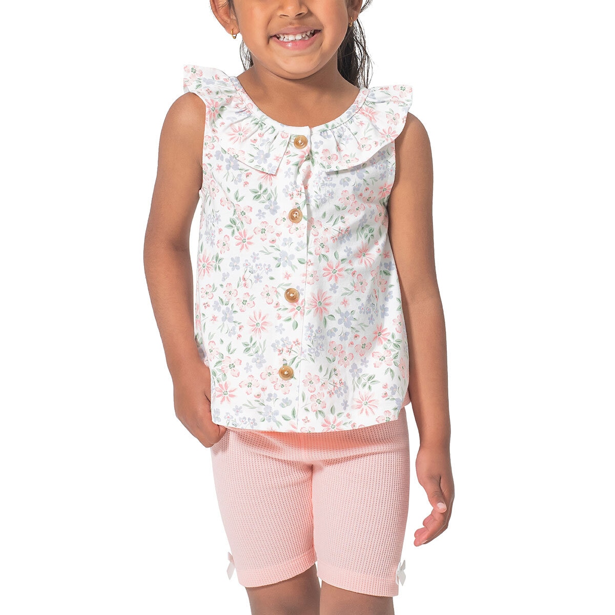 Nicole Miller Conjunto de 3 Piezas para Niños y Niñas Flores de colores 7 Años