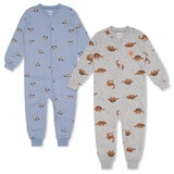 Pekkle Mameluco 2 piezas para Bebés Gris 24 Meses