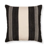 Cojín Decorativo, Lineas Negro/Crema