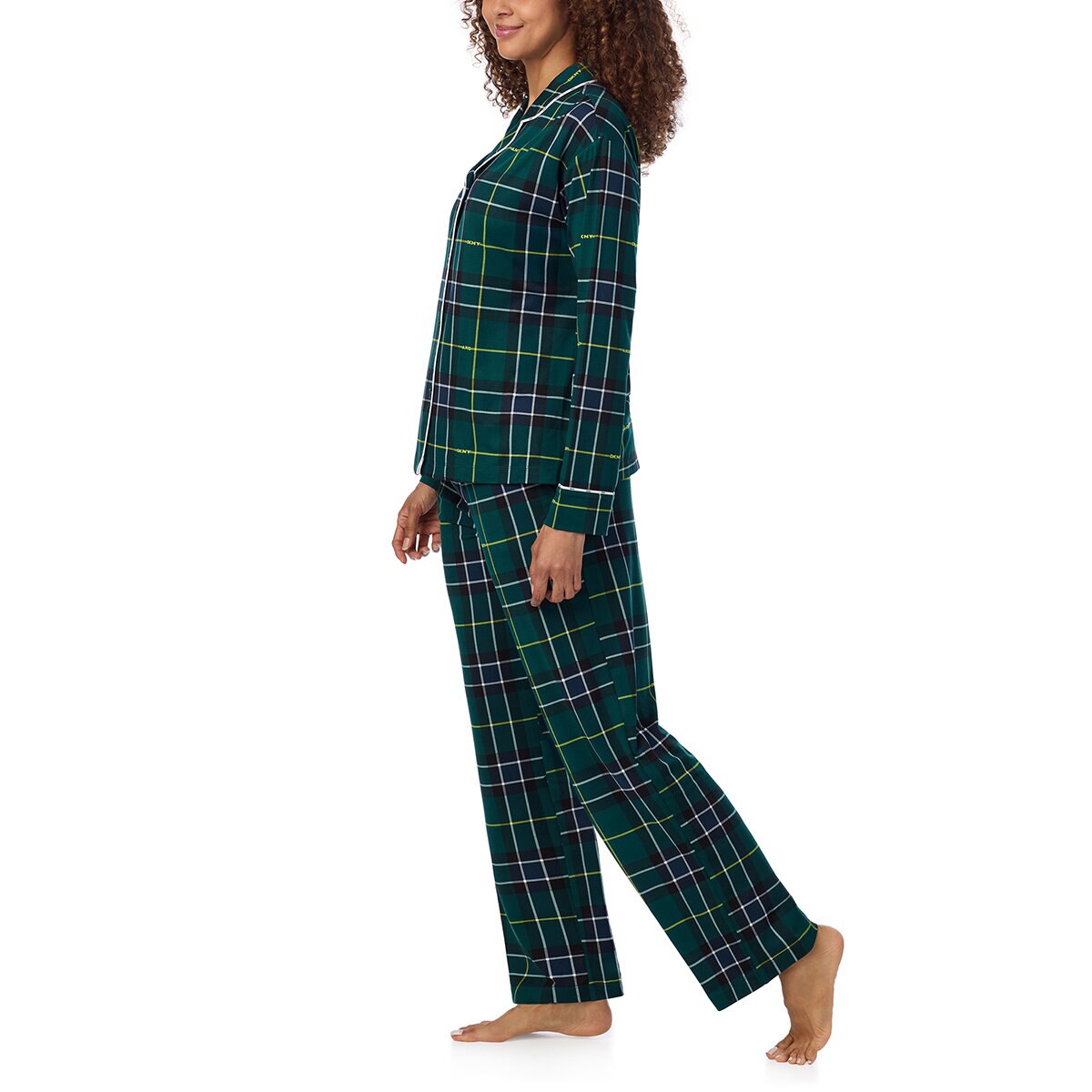 DKNY Pijama para Dama Verde Grande