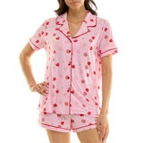 Jaclyn NY Pijama para Dama Rosa Extra Grande