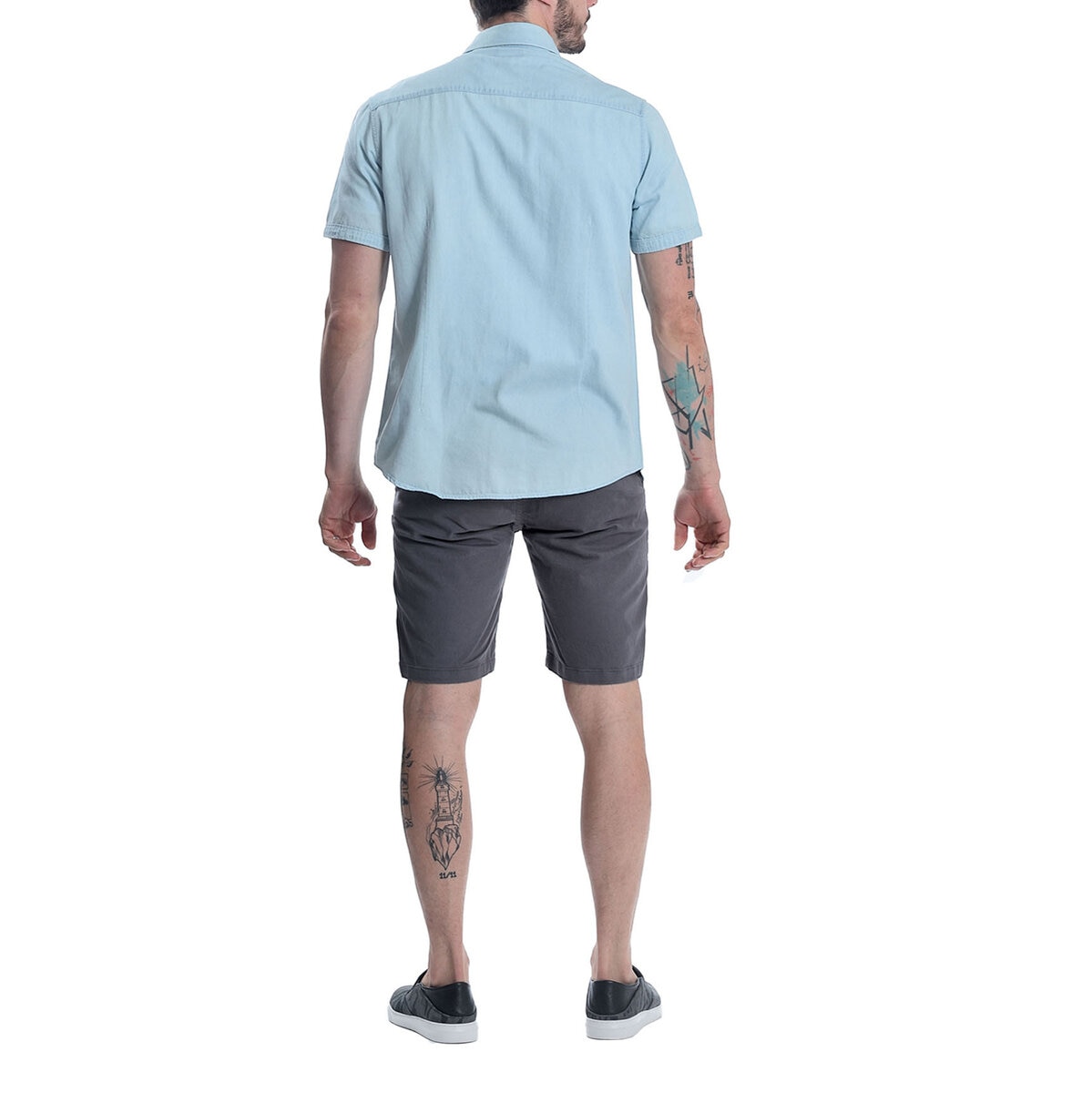 Chaps Shorts para Caballero Gris 34
