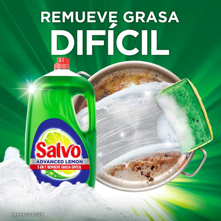 Salvo Advanced Lemon Detergente Líquido para Trastes 2.6 l