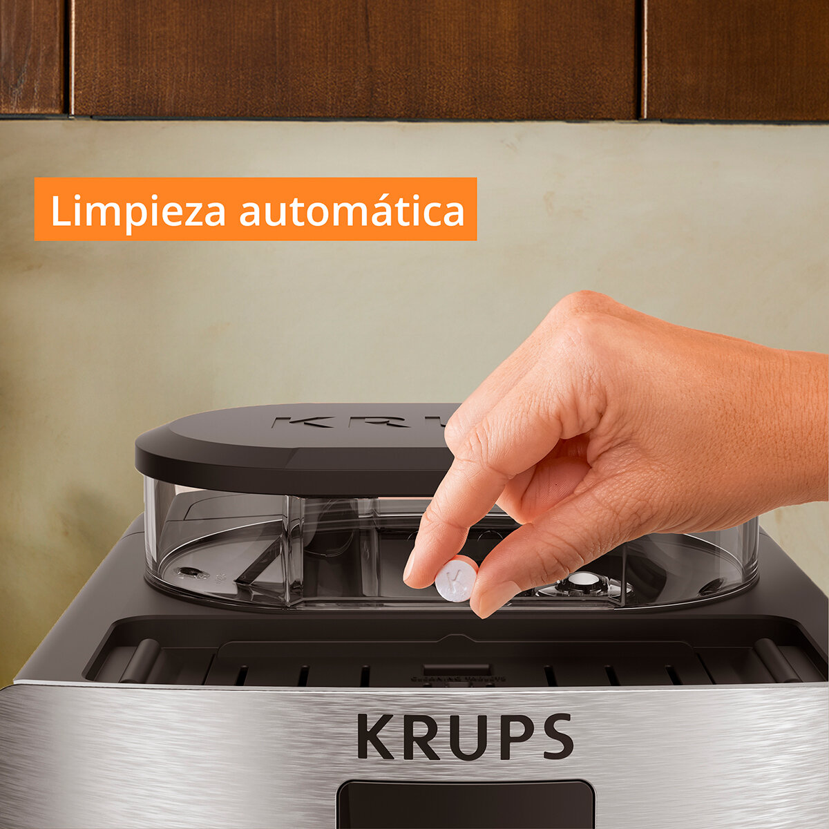 Krups Cafetera Automática Silver , incluye kit de mantenimiento