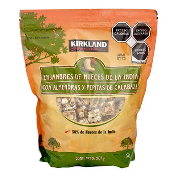 Kirkland Signature Enjambres de Nueces de la India con Almendras y Pepitas de Calabaza 907 g