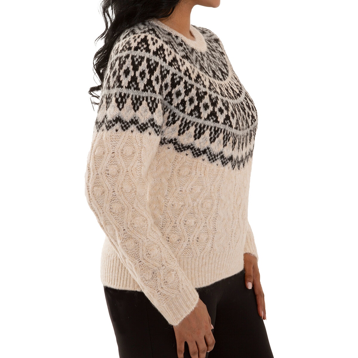 Mario Serrani Italy Suéter para Dama Blanco Chica