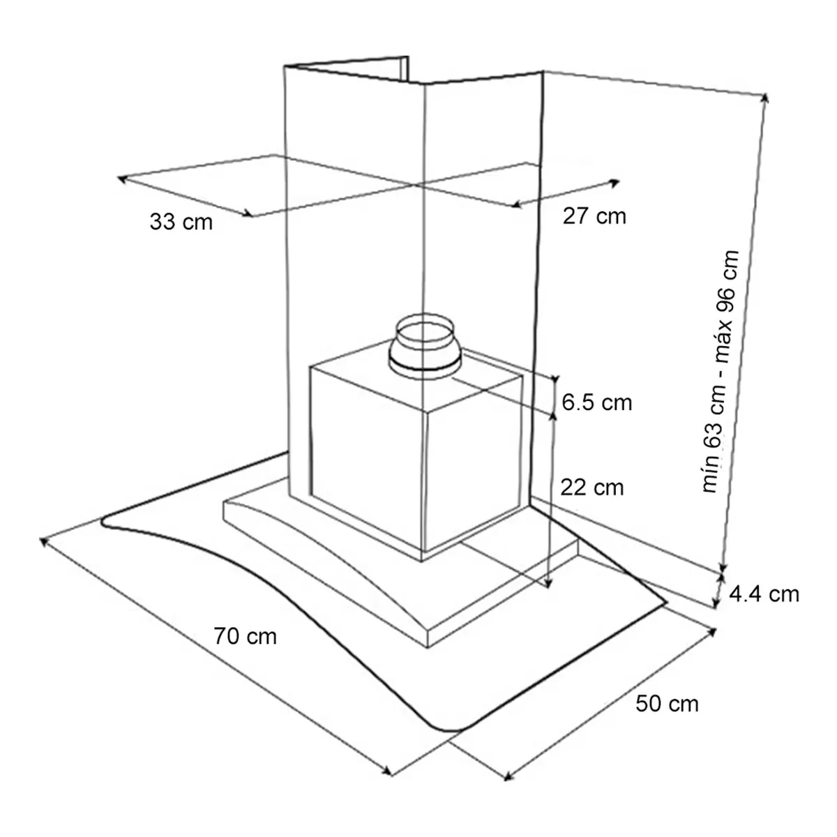 Teka Campana de pared 70 cm