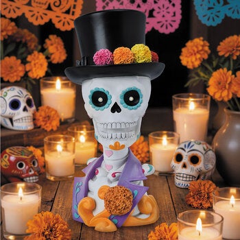 Catrín o Catrina de Día de Muertos con Luces LED Catrín o Catrina de Día de Muertos con Luces LED