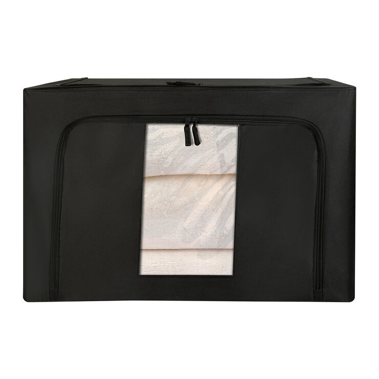 AG Box, Set de 2 Cajas Flexibles de Almacenamiento Negras