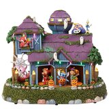Casa de Halloween Animada de Stitch con Luces y Música