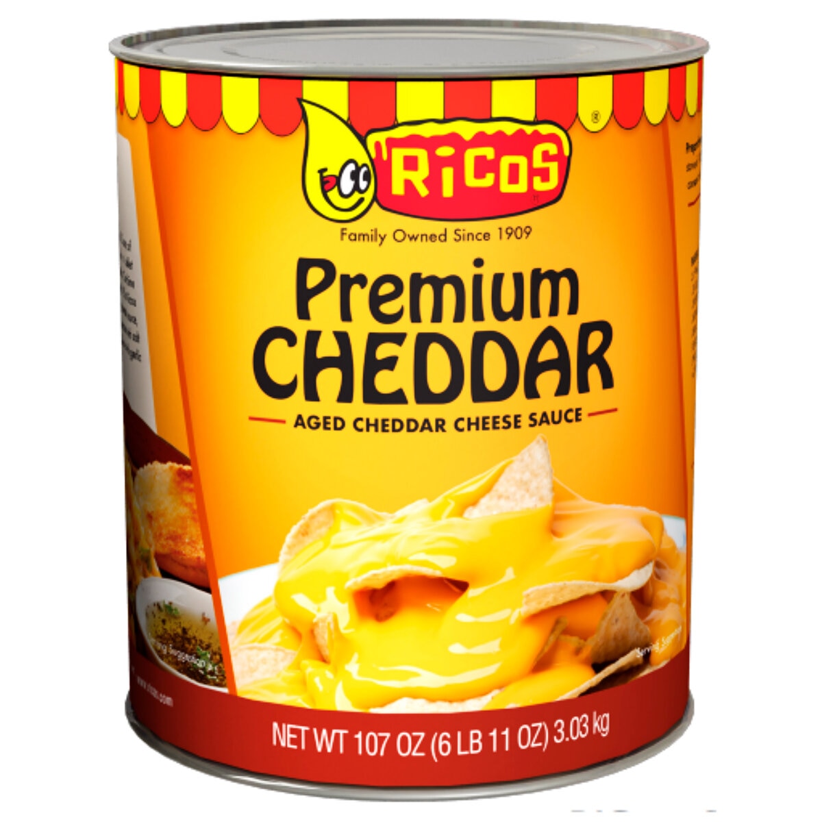 Ricos Salsa De Queso Cheddar Premium 3.03 kg