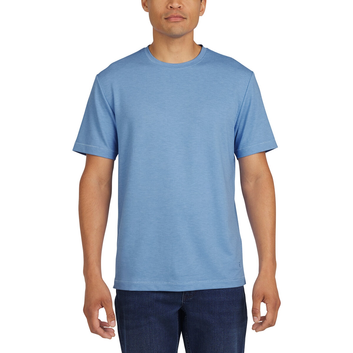 Lands’ End Playera para Caballero Azul Grande