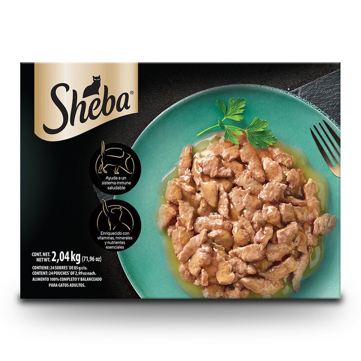 Sheba Alimento Húmedo para Gato Multisabor 24 pzas de 85 gr