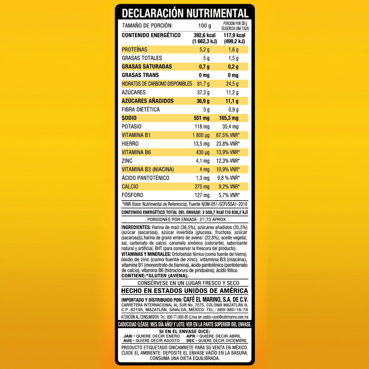 Waffle Crisp Cereal Multigrano 652 g
