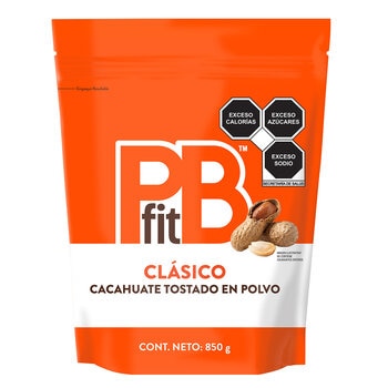 PBfit Clásico Cacahuate Tostado en Polvo 850 g