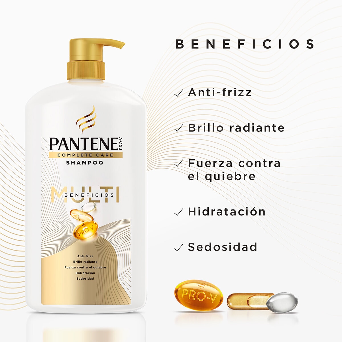 Pantene Pro-V Shampoo Complete Care Multi-Beneficios 1.19 L