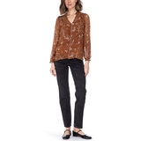 Bobeau Blusa para Dama Naranja Extra Grande