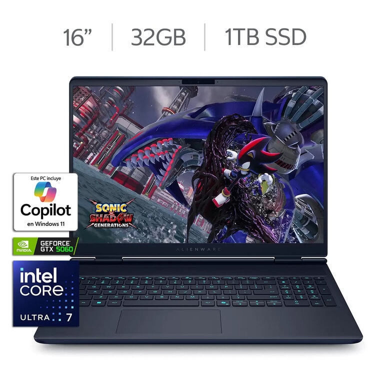 DELL Alienware Gaming NB Laptop 16" WQXGA Intel Core Ultra 7 32GB 1TB SSD