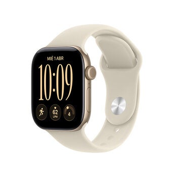 Apple Watch Series 12 (GPS) 42mm Aluminio Oro Claro + Correa Deportiva Arena - Talla S/M Apple Watch Series 12 (GPS) 42mm Aluminio Oro Claro + Correa Deportiva Arena - Talla S/M