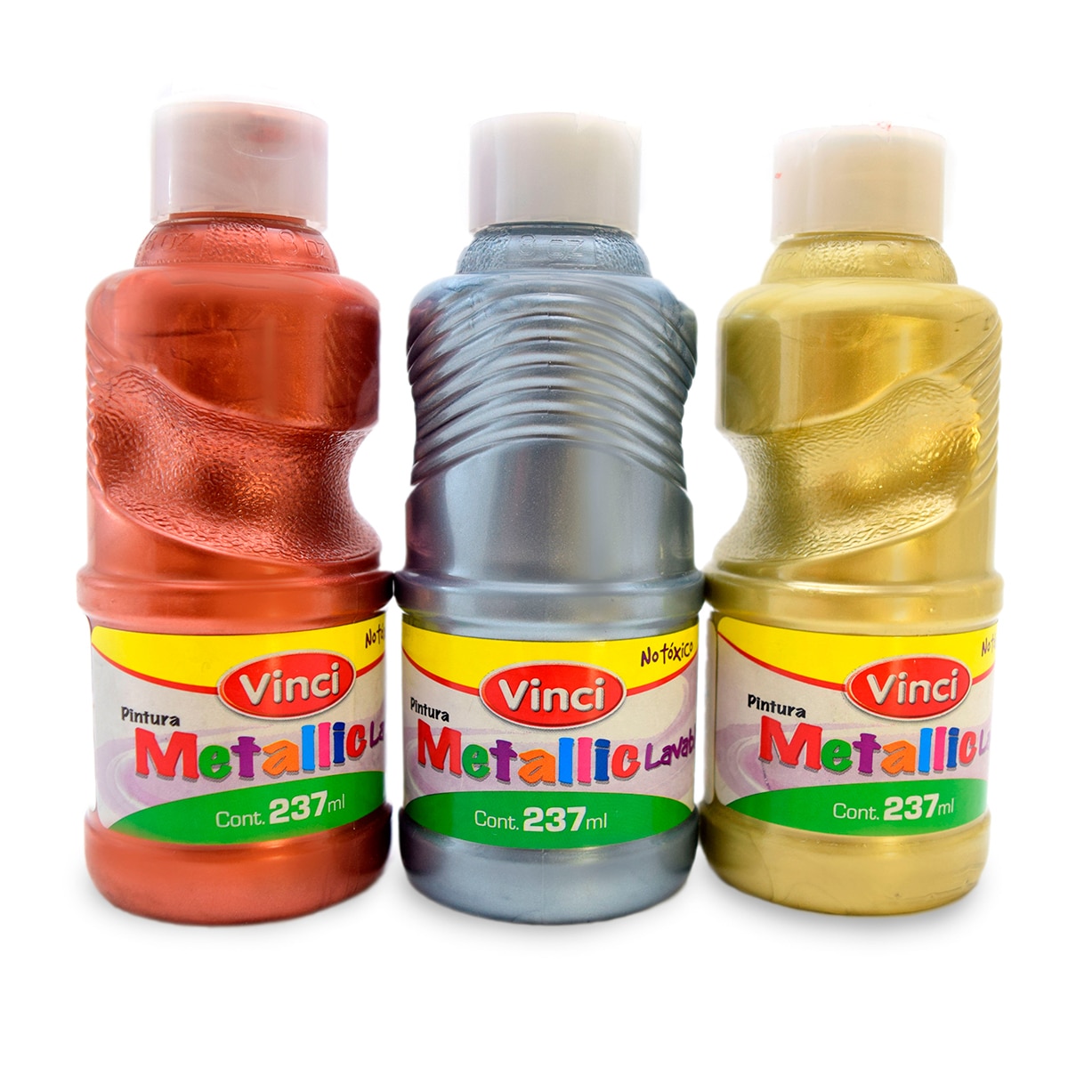 Vinci temperas de colores metálicos