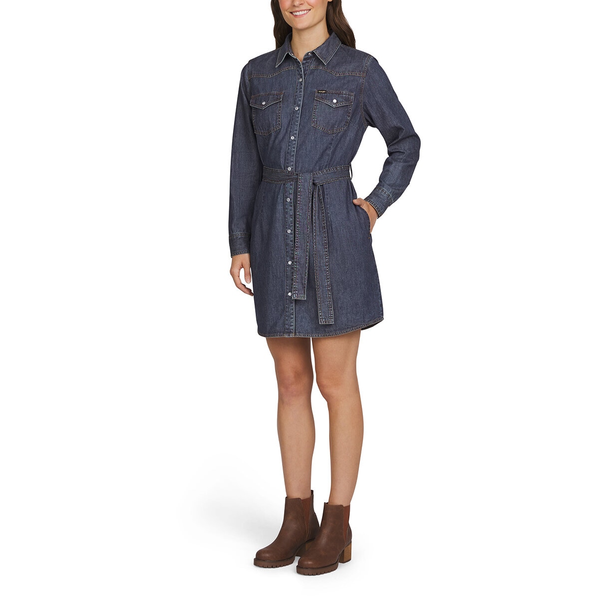 Wrangler Vestido de Mezclilla para Dama azul extra grande