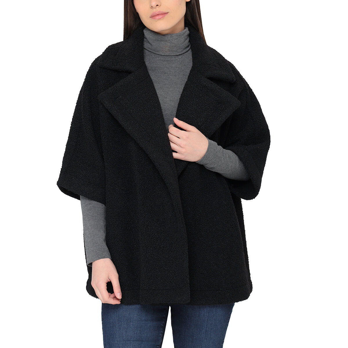 Nicole Miller Original Chamarra para Dama Negro Chica / Mediana