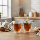 Top Choice Juego de 2 Tazas de Doble Pared de Vidrio de 400 mL Top Choice Juego de 2 Tazas de Doble Pared de Vidrio de 400 mL