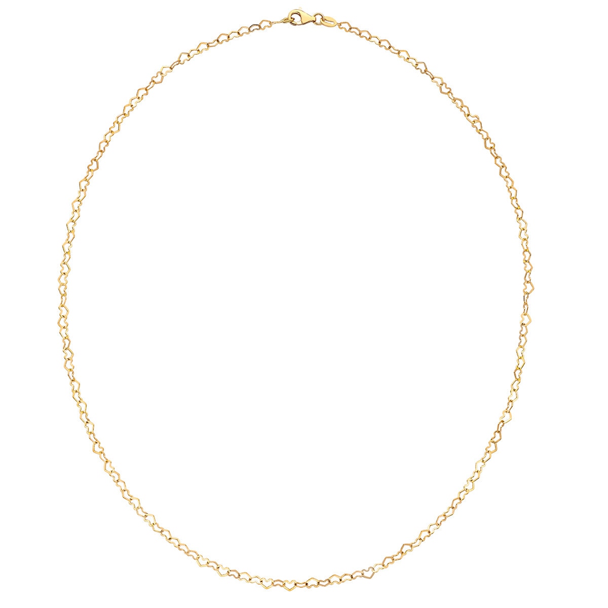 Collar de Corazones, Oro 14K