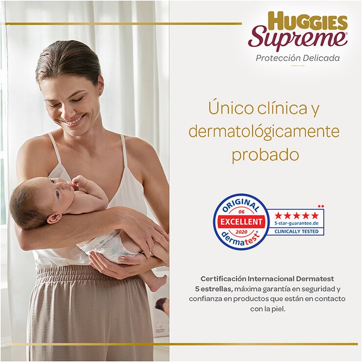 Huggies Supreme Platino Pañales Etapa 7 Unisex 120 pzas