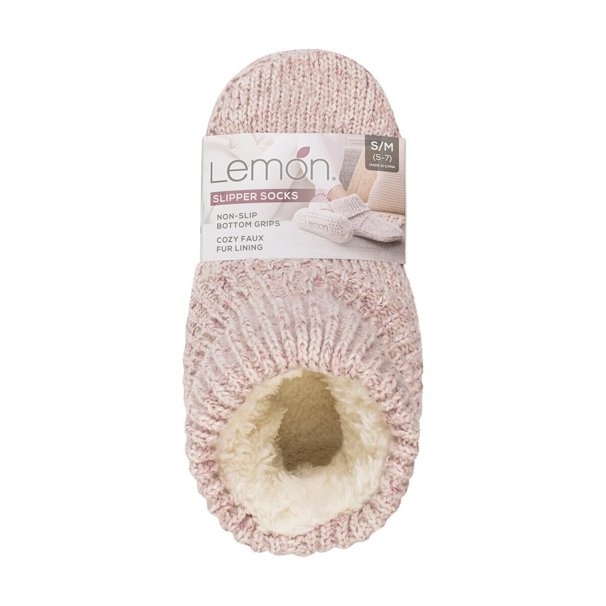 Lemon Pantuflas para Dama Rosa Chica / Mediana