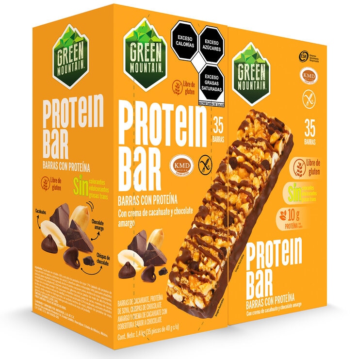 Green Mountain Barras con proteína 35 pzas de 40 g