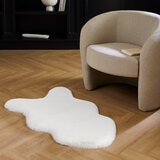 Mon Chateau Luxury Collection Tapete de Pelo Sintético 60cm x 99cm, Blanco