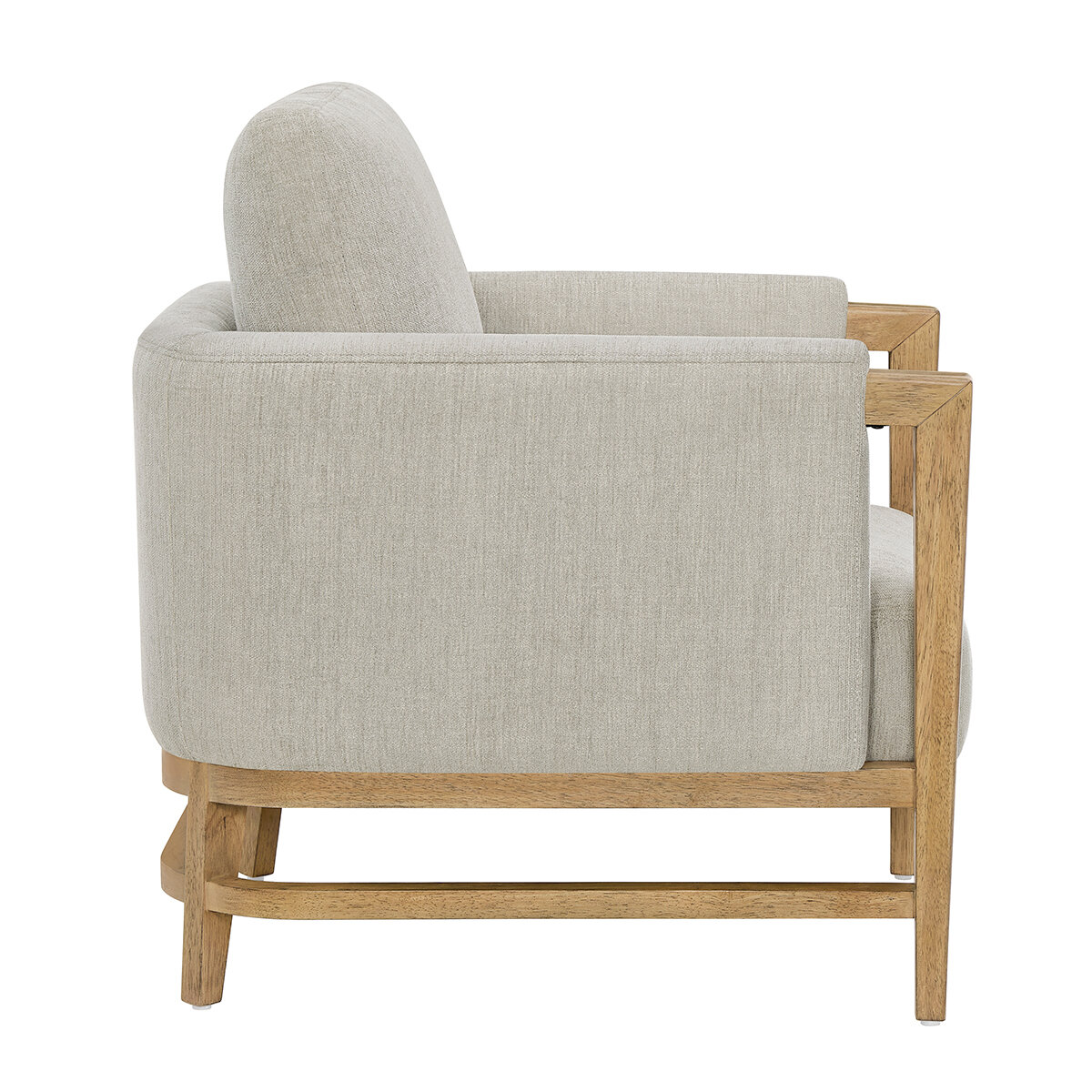 Thomasville, Sillón de Tela con Detalles de Madera