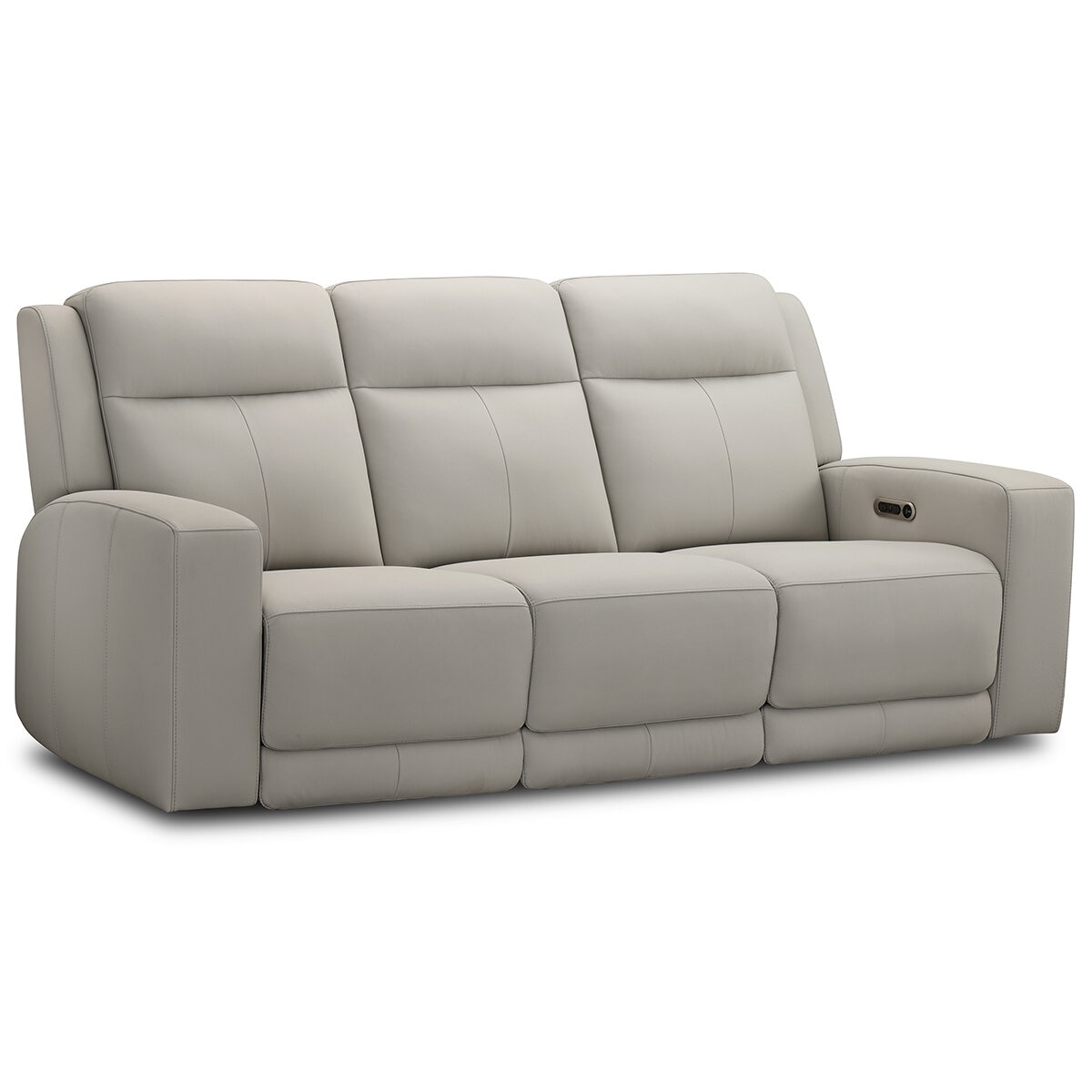 Simon Li Furniture, Sofá Reclinable de Piel con Sistema Eléctrico