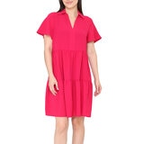 Tahari Vestido para Dama Rosa Grande