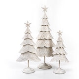 Árboles de Navidad de Metal 3 Piezas, Blancos