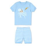 Pekkle Pijamas 4 piezas para Niños o Niñas Pulpo / Tiburón 3 Años