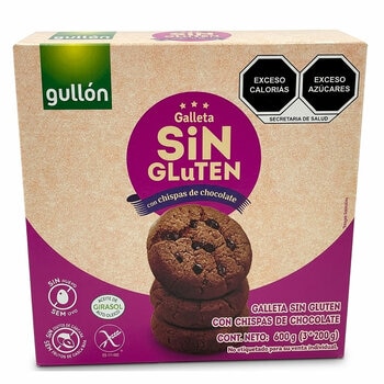 Gullón Galleta de Chocolate sin Gluten con Chispas de Chocolate 600 g