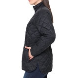 Nicole Miller Original Chamarra reversible para Dama Negro Grande Nicole Miller Original Chamarra reversible para Dama Negro Grande