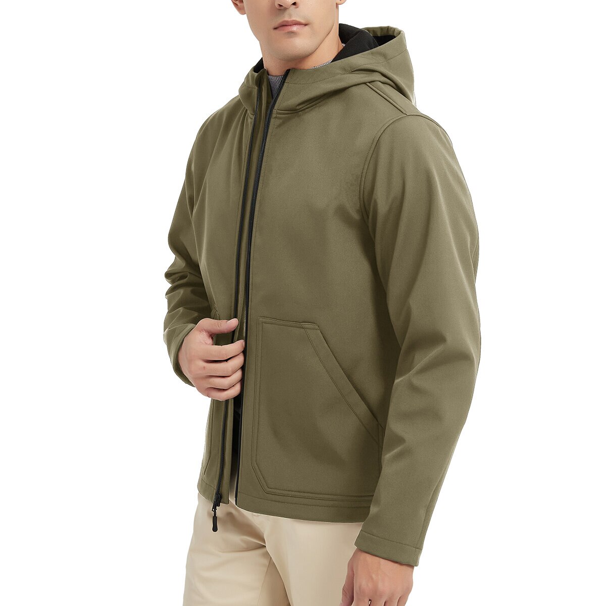 Hawke & Co Chamarra Softshell para Caballero Café Mediana