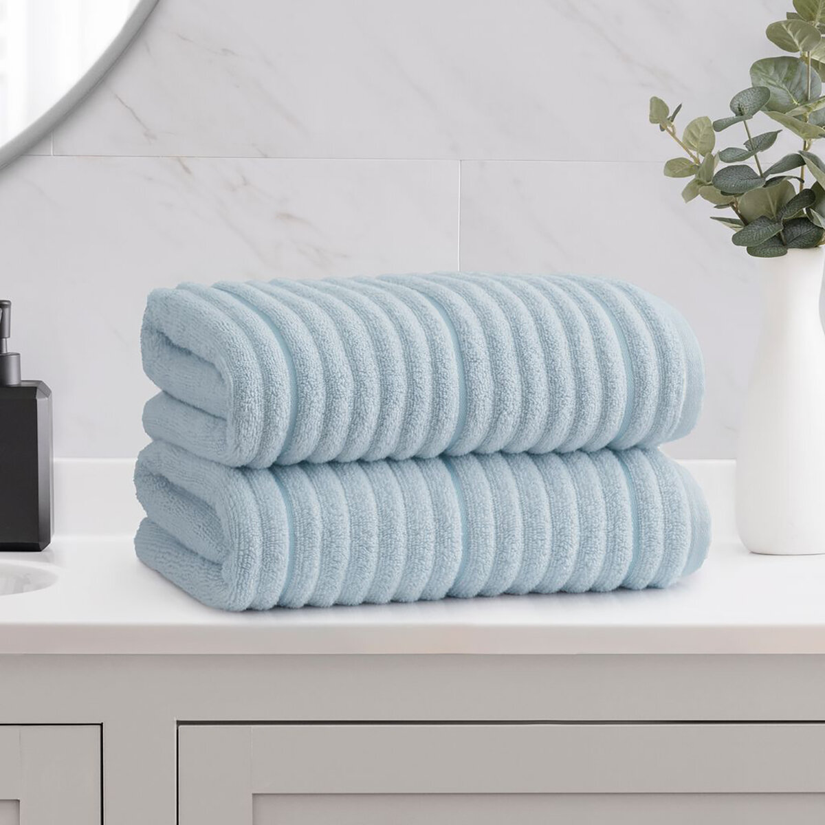 WelHome, Toalla de Baño, Azul