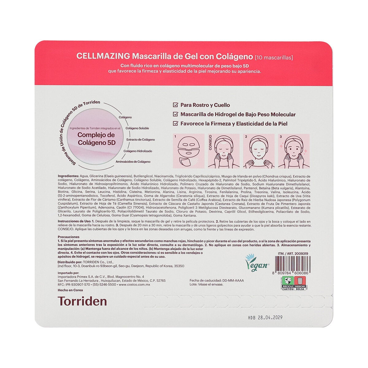 Torriden Cellmazing Mascarillas Faciales 10 pzas Torriden Cellmazing Mascarillas Faciales 10 pzas