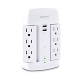 CyberPower, Supresores con Multicontactos, Cargador USB y Protección de Voltaje 4 Pack