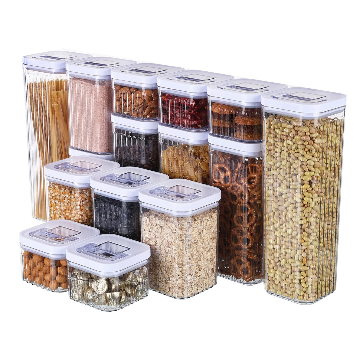 AG Box, Set de Contenedores de Alimentos de 15 piezas, Diferentes Capacidades
