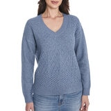 Frye Suéter para Dama Azul Extra Grande Frye Suéter para Dama Azul Extra Grande