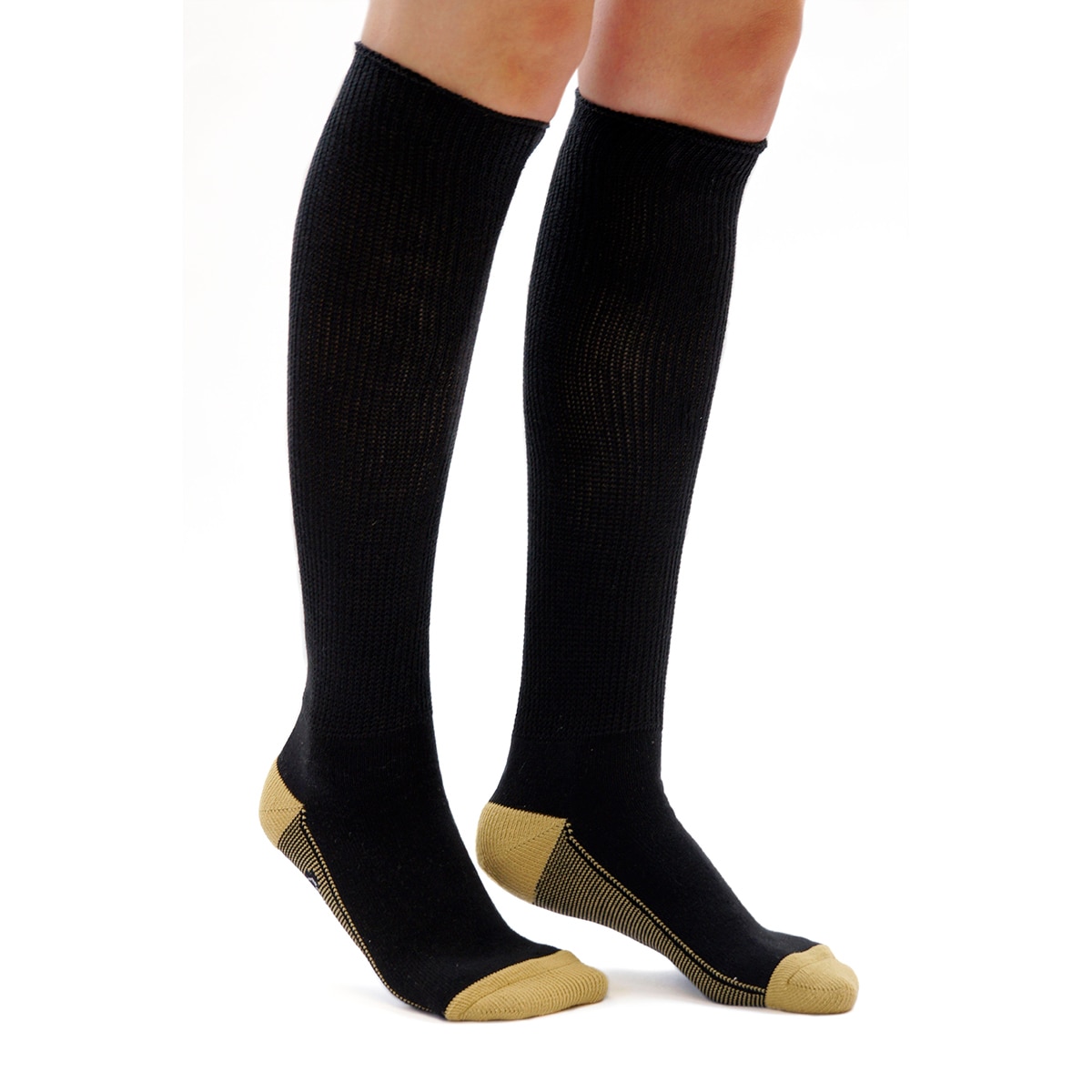 Copper Socks Calcetín Largo para Diabético Talla Grande