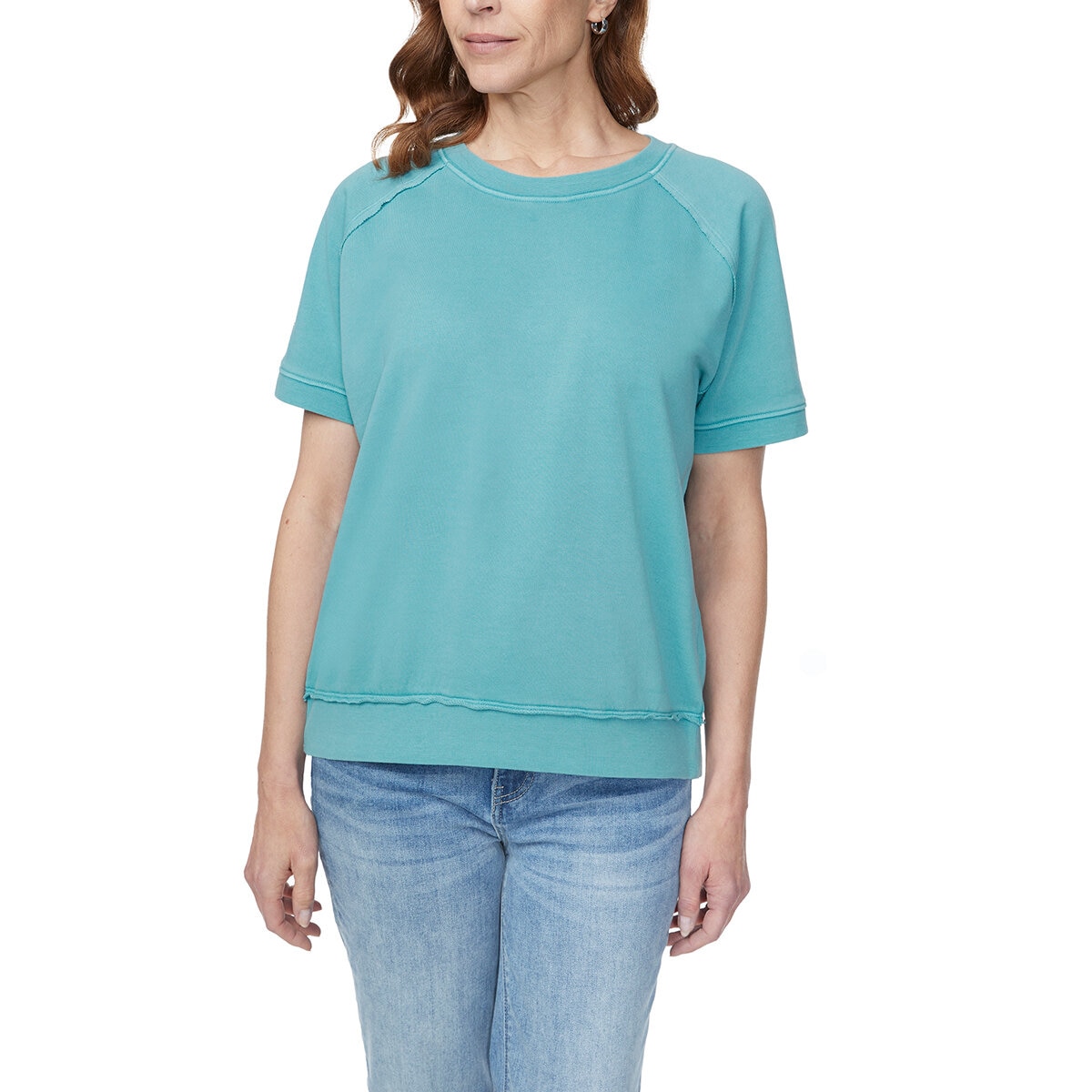 Buffalo David Bitton Sudadera para Dama Verde Extra Chica